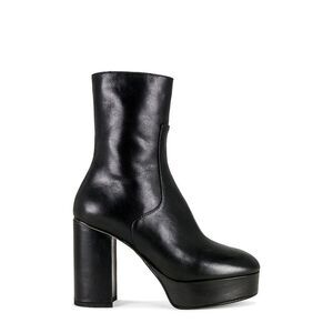 Alohas Thunder Platform Bootie Shoes Black 38